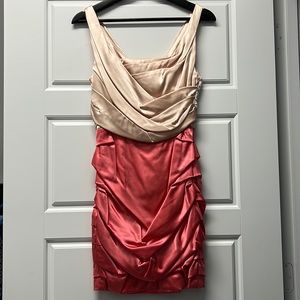 Express Two Tone Dress (Champange/Pink) Size 2.